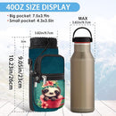 25/32/40/64oz Water Bottle Bag Holder Carrier-Insulated Crossbody Sling Case Sleeve with Strap & Pockets for Men Women Gym Cycling Travel Walking Hiking Camping by TinyTreasures Baby Boutique