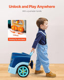 VEVOR Engine Toy, 60 Pieces, Kids Mechanic Car Repair Set with Removable Parts, Lights and Sounds, Steering Wheel and Horn, Kids Mechanic Workshop Set for Toddler Ages 3 Years and Up, Blue by TinyTreasures Baby Boutique