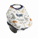 Little Unicorn Breathable Car Seat Canopy | Magnetic Closure Cover & Universal Fit | Protection & Privacy for Baby (Dino Friends) by TinyTreasures Baby Boutique