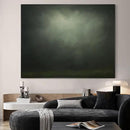 SIGNWIN 60"x72" Extra Large Framed Wall Art Moody Green Abstract Cloudscape, Minimalist Atmospheric Print for Home Living Room Bedroom Decor (Frame Assembly Required) by CozyNest Decor