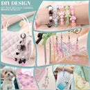 Assorted 180-240PCS Acrylic Beads for Bracelet Making,Flower Bow Butterfly Candy GummyBear Kawaii Aesthetic Bracelet Charms, Cute Beads for Jewelry Making Necklace Keychain Phone Charms DIY by TinyTreasures Baby Boutique