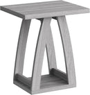 End Tables Living Room, Side Table Beside Sofa, Nightstand for Bedroom, Couch Side Table with Shelf, Modern End Table for Living Room, Grey End Table by CozyNest Decor