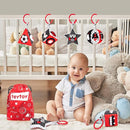 teytoy High Contrast Baby Stroller Toy, Black and White Infant Pattern Toys with Rattle, Easy Clip Hanging Toys, Stroller Crib Carseat Toy, Newborn Baby Toys for 0 3 6 9 12 Month by TinyTreasures Baby Boutique