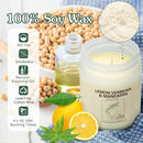 Natural Soy Wax Aromatherapy Candles - 4 Pack 7.1oz, Over 240 Hours Burn Time, Scented Candles Gifts for Women - Lavender