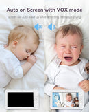7" Split-Screen Baby Monitor with 2 1080P Cameras, 720P HD No WiFi Monitor with a Flexible Bracket, Video Baby Monitor with Camera and Audio, 2 Way Audio, Remote PTZ, Auto Night Vision by TinyTreasures Baby Boutique