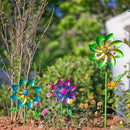 DREAMYSOUL 3 Blades Wind Spinner, Pinwheels for Yard and Garden, Metal Wind Spinners Outdoor, Colourful Wind Sculptures for Outside Patio Lawn Decoration by GreenHaven Gardens