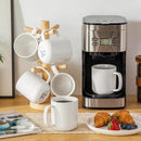 vancasso Porcelain Coffee Mugs Set, 16 oz Ceramic Coffee Cups for Americano Hot Tea Iced Coffee Cold Brew Cocoa Milk Mugs Set of 6, Dishwasher & Microwave Safe, White by CozyNest Decor