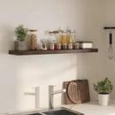 Floating Shelves for Wall, 48" W x 9.3" D x 1.5" H, Wooden Wall Mounted Display Shelves with Invisible Brackets for Living Room, Bedroom, Bathroom, Kitchen Decor and Storage, Set of 1, Walnut by CozyNest Decor