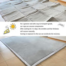 Loartee Coral Velvet Crawling Rugs & Play Mat (6'8"x 6'8", Gray) for Toddler Children & Yoga Exercise by TinyTreasures Baby Boutique