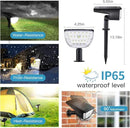 Jior Solar Lights Outdoor Waterproof IP65,32 LED Garden Lights,Solar Landscape Lighting Outdoor for Yard Driveway Walkway Pool Patio (Warm White-2 Pack) by GreenHaven Gardens