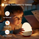 Touch Egg Night Light for Baby Nursery, Rechargeable Portable Kids Nightlight Lamp with 1-6H Feeding Timer, 3 Color Temperatures Dimmable, Ideal for New Moms of Toddlers by TinyTreasures Baby Boutique