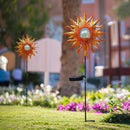 TAKE ME Sun Solar Lights Garden Outdoor Waterproof Metal Stakes for Patio Yard Walkway LawnPatio Mothers Day Gifts Mom Wife Grandma (Red Sun) by GreenHaven Gardens