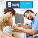 Boncare 9 Seconds Digital Basal Thermometer - Accurate Oral & Rectal Thermometer for Adults & Kids, Fever Alarm, Large Display (Blue) by TinyTreasures Baby Boutique