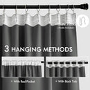 MIULEE Back Tab Grey Blackout Curtains 90 Inch Long 2 Panels Set for Living Room Bedroom Privacy, Rod Pocket/Pinch Pleated Thermal Insulated Room Darkening Light Blocking Curtains, 52 x 90 Inch by TinyTreasures Baby Boutique