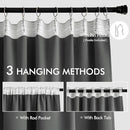 MIULEE Back Tab Grey Blackout Curtains 102 Inch Long 2 Panels Set for Living Room Bedroom, Rod Pocket/Pinch Pleated Thermal Insulated Room Darkening Light Blocking Floor to Ceiling Curtains/Drapes by TinyTreasures Baby Boutique