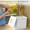 LALASTAR Trash Can with Lid, Wall-Mounted Under Sink Small Garbage Can for Kitchen, Bathroom, Hanging Plastic Trash Can, 1.8 Gallon, White by GreenHaven Gardens