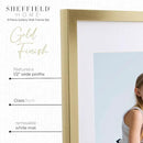 Sheffield Home 9 Piece Gallery Wall Frame Set, 11x14 Inch, Gold by CozyNest Decor