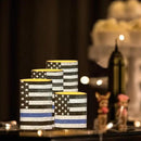 Flameless LED Candles Electric Candles with Remote Timer Control Long Lasting Tealights Fake Candles Set of 4, for Independence Day Party Decoration for July Fourth, American Flag Blue by GreenHaven Gardens