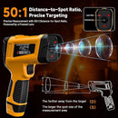 Industrial Infrared Thermometer Gun, 50:1 D:S Ratio, -58°F-3992°F, Triple Laser, High Precision Temp Gun for Kiln, Engine, HVAC, BBQ, Industrial Inspection by TinyTreasures Baby Boutique