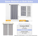 Simplebrand Ava Silver Grey Blackout Curtains for Bedroom 63 Inch Length 2 Panels, Solid Thermal Insulated Energy Saving Rod Pocket Window Treatment Curtains Blackout Drapes, W40 x L63 Inch, Silver by TinyTreasures Baby Boutique