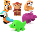 Tub Works® Rainforest™ Mold Free Bath Toys, 6 Pack | Sealed, No Hole Bath Toys Design Keeps Moisture Out | Soft, Squeezable & Float on Water | Easy-Grip Baby & Toddler Bath Toy | Great Baby Pool Toys by TinyTreasures Baby Boutique