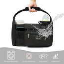TOPDesign Universal Baby Stroller Organizer, Stroller Caddy with Heightened Insulated Cup Holders & Non-Slip Secure Hooks Accessories, Fits Most Strollers, Machine Washable (Black) by TinyTreasures Baby Boutique