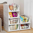 6 Pack Stackable Closet Storage Basket - Stackable Storage Bins, Multifunctional & Foldable Closet Organizer, Wardrobe Storage Space-Saving Clothes Storage Drawer Organizer, White by CozyNest Decor