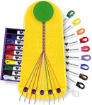 Choose Friendship Bracelet Making Kit – 20 Pre-Cut Threads, Portable Loom with Storage, Makes 8 Bracelets, Craft Gift for Kids Ages 8+, Yellow “Pineapple” by TinyTreasures Baby Boutique