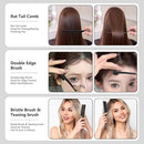 Curl Defining Brush, Curly Hair Brush, Slick Back Hair Brush, For Combing and Shaping Curls in All Hairstyles to Reduce Pulling (Black) by TinyTreasures Baby Boutique