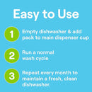 Seventh Generation Dishwasher Cleaning Packs 6 Count Free & Clear Removes odor-causing residue Powered by oxy power by TinyTreasures Baby Boutique