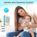 Electric Nasal Aspirator for Baby, Nose Aspirator for Toddlers, Rechargeable Baby Nose Sucker, Nose Cleaner with 3 Silicone Tips, 5 Suction Levels, Music and Light Soothing Function，Blue by TinyTreasures Baby Boutique