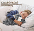 Gray Tabby Cat Stuffed Animals, Microwavable Stuffed Animal Adorable Fluffy Cat Plush for Warmth & Comfort, Heatable & Coolable Lavender Scent Cat Toys, Cute Soft Plushies Cat Gifts for Kids & Adults by TinyTreasures Baby Boutique