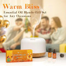 ASAKUKI Essential Oils for Diffusers for Home, Fragrance Oil for Candle Making, Peppermint, Vanilla Cupcake, Sparkling Cinnamon, Spiced Pumpkin, Christmas Wreath and Apple Cinnamon 6 x 10 ml by CozyNest Decor