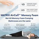 Matrix Air-Cell Memory Foam Camping Mattress by Hazli Collection