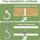 4pcs Ceiling Hooks for Hanging Plants, Lights - Metal Small Heavy Duty Indoor/Outdoor Wall Plant Hanger Swag Hooks by GreenHaven Gardens