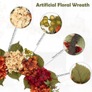 Fall Wreaths for Front Door, 20 inch Autumn Wreath with Hydrangeas Berries Fall Door Wreath Artificial Hydrangea Flowers Wreaths Autumn Decorations for Farmhouse Thanksgiving Harvest Door Wall Outside by CozyNest Decor