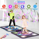 Dance Mat, 2025 Light Up 2-Player Opposing Dance Pad with Single & Double Player Modes, 12-Button Kids Music Toys with Bluetooth, Birthday for 3-12 Year Old Boys Girls by TinyTreasures Baby Boutique