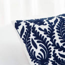 HWY 50 Navy Blue Decorative Throw Pillow Covers 18x18 Inch, Pack of 2 Embroidered Cotton Farmhouse Cushion Cover Pillow Case for Sofa Couch Living Room Bed Bedroon, Accent Branches by CozyNest Decor