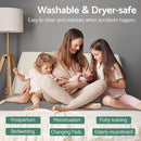 CoolShields Waterproof Bed Pads, 60" x 36" Washable Reusable Mattress Protector Bedwetting Pad for Incontinence by TinyTreasures Baby Boutique