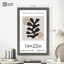 VCK 14x22 Picture Frame Set of 3, Gray Solid Wood Poster Picture Frame, Exclusive Wood Grain, Wall Mounting Hanging by CozyNest Decor