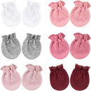 BQUBO Newborn Infant Toddler Mittens No Scratch Cotton Elastic Wrist Gloves Hypoallergenic for 0-6 Months Baby Boys Girls by TinyTreasures Baby Boutique