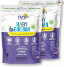 YAYA ORGANICS Baby Bug BAN Insect Repellent Wipes – All-Natural, DEET-Free, Non-Toxic, for Babies, Kids and Sensitive Skin (24 Count, Pack of 2) by TinyTreasures Baby Boutique