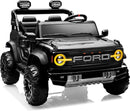 24V Ride on Toys for Big Kids, Licensed Ford Bronco Raptor Electric Car 2 Seater with Remote Control, Kids Ride on Cars w/ 2-Seater, 4.3 Mph Max Speed, Soft Start Function (24V, Black) by TinyTreasures Baby Boutique