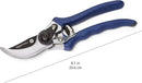 Amazon Basics Professional Hand Pruners, Garden Clippers, Pruning Shears, 8-inch Steel Bypass Garden Scissors, Blue by GreenHaven Gardens