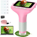 3" Screen Digital Microscope for Kids: 1000X Rechargeable Mini Pocket Portable Miniscope Magnifying Glass 4K Coin Jewelry Loupe Edu Science STEM Toy Xmas Gift 4-12 Boys Girls by TinyTreasures Baby Boutique