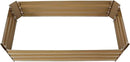 Sunnydaze 11.75" H Raised Metal Garden Bed - Galvanized Raised Garden Bed Outdoor for Vegetables and Flowers - Brown - 4' x 2' Rectangle by GreenHaven Gardens