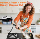 Steam Cleaner, 2500W High Handheld Steam Cleaner, 1L Portable Car Steam Cleaner, 6 High Speeds Pressure Temperature Steam Cleaning Machine with 3 Brush Heads for Kitchen Home Car Cleaning（White） by TinyTreasures Baby Boutique