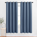 NICETOWN Room Darkening Curtains & Drapes - Window Treatment Thermal Insulated Solid Grommet Light Block Panels for Bedroom/Living Room, Stone Blue, Set of 2, 52 by 72 Inch by TinyTreasures Baby Boutique
