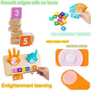 Educational Math Manipulatives Number Counting Blocks for Kids - Finger Arithmetic Game & Math Developmental Toys for 3+ Year Olds | Learning Counting, Addition, Subtraction (Math 01) by TinyTreasures Baby Boutique