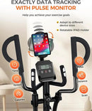 pooboo Elliptical Machine, Elliptical Exercise Machine with 16-Level Resistance&Hyper-Quiet Magnetic Driving System, Elliptical Machine for Home with LCD Monitor&15.5IN Stride, 350LBS Weight Capacity by CozyNest Decor